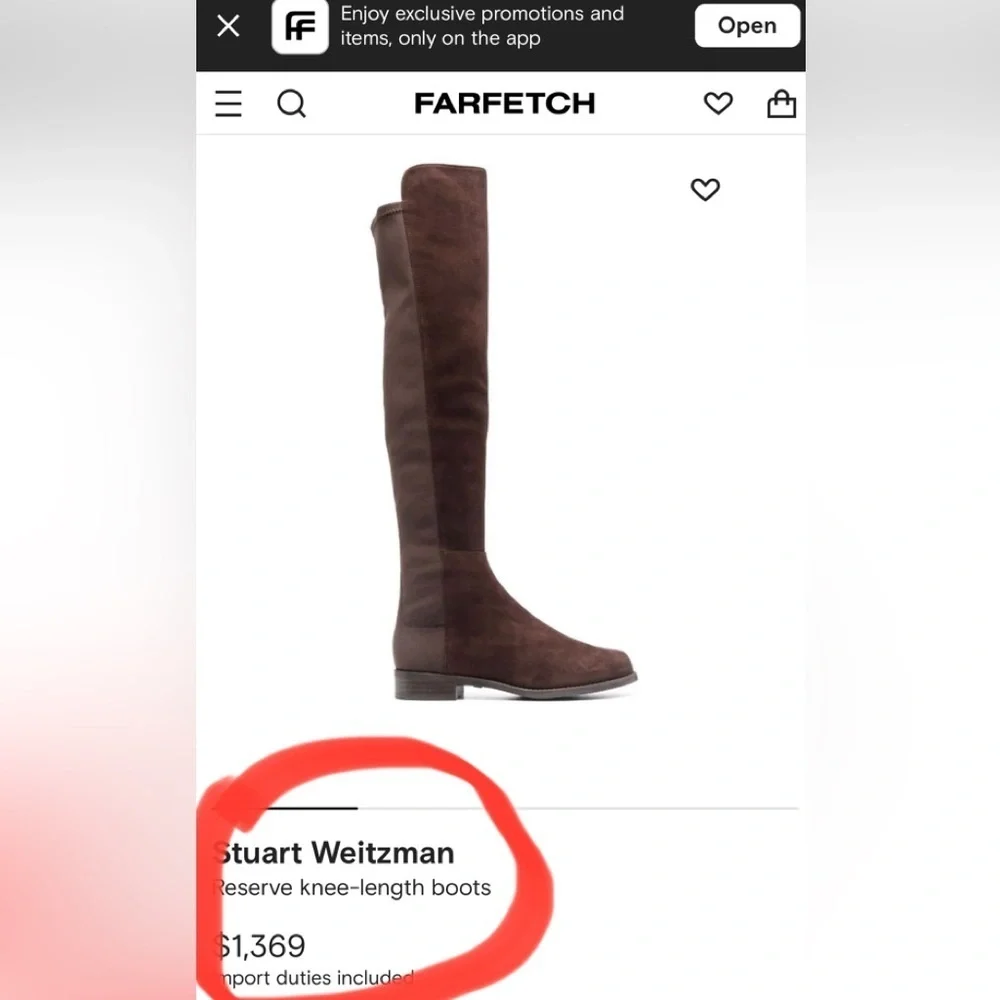 Stuart Weitzman Reserve knee-length boots tan brown suede elastic Sz 8.5